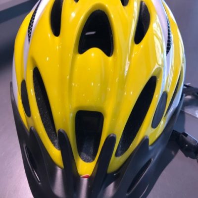 Casco Bicicletta Ciclo per Adulto Rms BTA misuraL colore Bianco-Azzurro