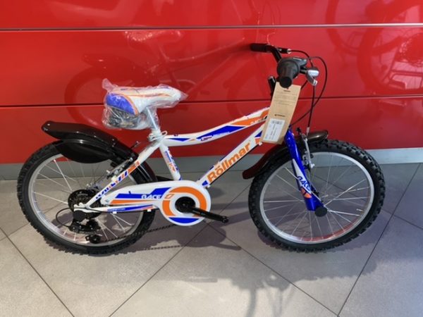 biciclette bambino 20 pollici nera e arancio