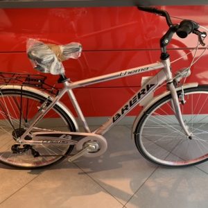 Bicicletta MTB " BRERA SUPREMA" 27.5 Pollici colore Titanio-Gialla -Verde Telaio 48 Alluminio 21 velocita' Cambio Shimano
