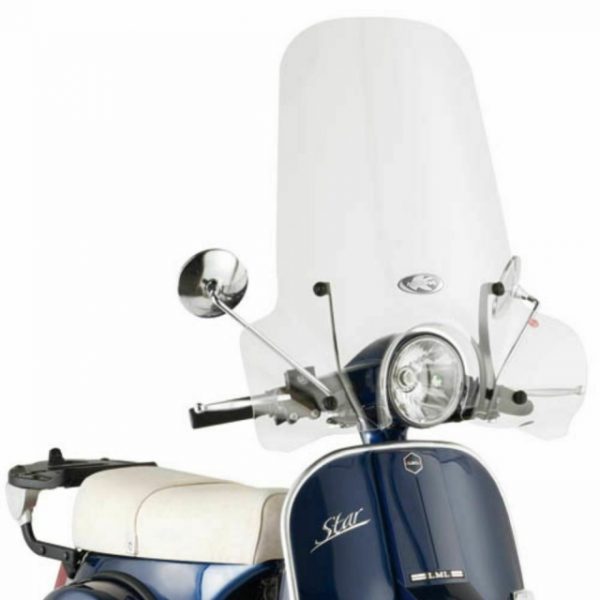 PARABREZZA COMPLETO DI ATTACCHI  KAPPA VESPA  LML- PX 125-150-200 FRENO A DISCO (2013-2018) CODICE 642A, NUOVO