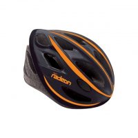 Casco Bicicletta Ciclo per Adulto marca Mvtek modello Radeon misura L 58-61 colore Nero Opaco – Arancio