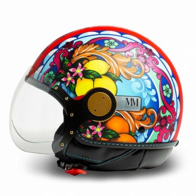 Novita' Nuovo  Casco Sicilia Zagara Rosso  LIMITED EDITION MM Independent  Pronta consegna taglia XS, SPEDIZIONE GRATUITA