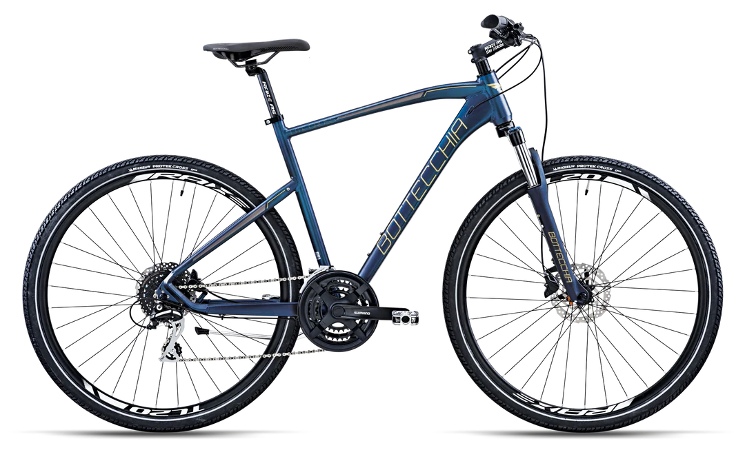 BICICLETTA TREKKING LITE CROSS 28 TREKKING " 321 FS ACERA DISK 24s LADY” Alluminio 21 V Telaio  Misura 44 Colore Blu Opaco 2024