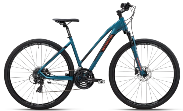 BICICLETTA TREKKING LITE CROSS 28 TREKKING " 321 FS ACERA DISK 24s LADY” Alluminio 21 V Telaio  Misura 44 Colore Blu Opaco 2024