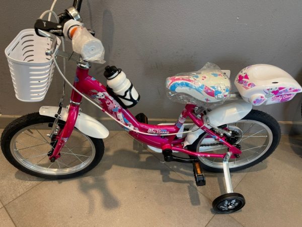 Bicicletta Bimba “BABY BUNNY” "Ruota 14 Pollici" -Acciaio  1 Velocità Colore Ciclamino