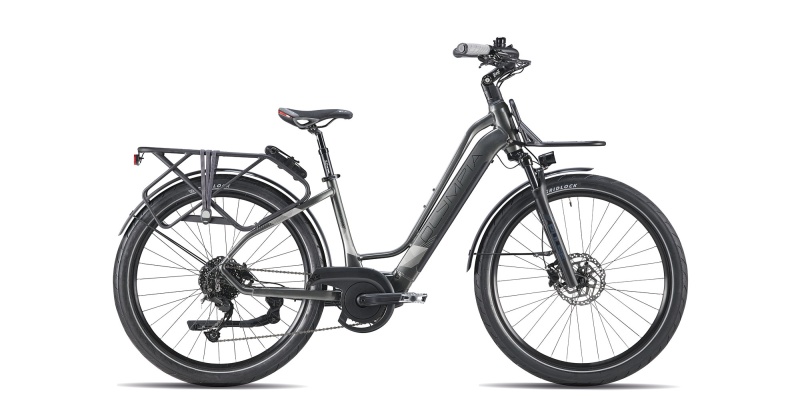 Bicicletta E-Bike Olympia "SPEEDSTER COMFORT 2024 BATTERIA 900 !!! MOTORE OLIEDS “Alluminio DONNA  Colore Silver Argento  Lucida