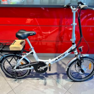 Bicicletta E-Bike MI.GI SPRINT    La Pieghevole SPRINT Ruota 20  sono dotate di una batteria integrata da 13 Amper e  480 Wh  E un motore mozzo con potenza fino a 36v 250w