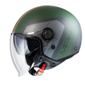 Casco Demi-Jet MPH ONE DEMI-JET CARGO  URBANO CON DOPPIA VISIERA  Taglia XS Colore Verde Opaco