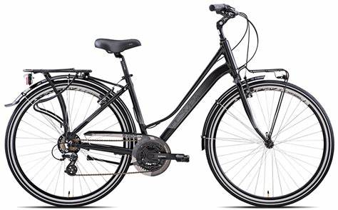 Bicicletta City-Bike Olympia “College 2023” Donna colore Nera-Argento