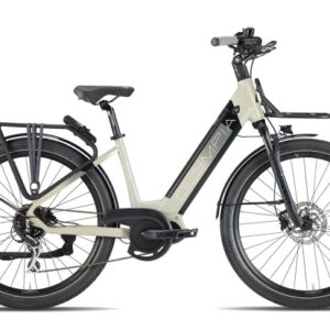 Bicicletta E-Bike Olympia "New Magnum 700 Modello 2025 Motore Oli 68 Nm Batteria LG 720Wh “Alluminio Donna Colore 26 Crema-Nera Opaca