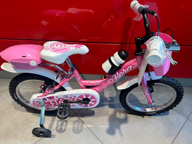 Bicicletta Bimba  Brera" FLORA” Ruota 16 Cambio 1 Velocita’ Colore Rosa