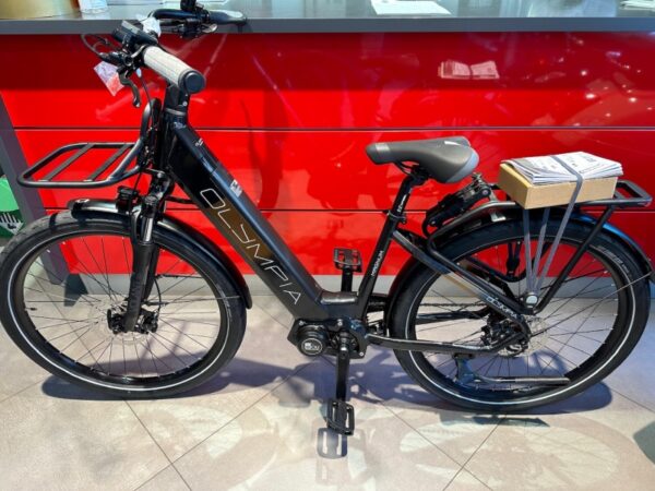 Bicicletta E-Bike Olympia "New Magnum 700 Modello 2025 Motore Oli 68 Nm Batteria LG 720 Wh “Alluminio Donna Colore 06 Nera-Marrone