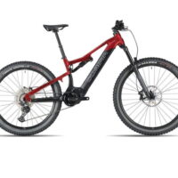 Bicicletta Mtb  E-Bike Olympia Full “ HYSAK 2025 Alluminio Motore Oli Edge 90 Nm Batteria 900 Wh Taglia M-L Rossa-Nera Lucida