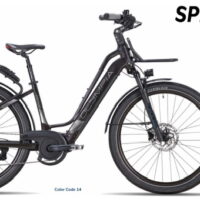 Bicicletta E-Bike Olympia “SPEEDSTER COMFORT 2024 BATTERIA 900 !!! MOTORE OLIEDS “Alluminio DONNA  Colore Silver Nero Opaco