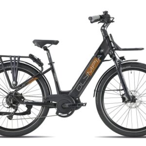 Bicicletta E-Bike Olympia "New Magnum 700 Modello 2025 Motore Oli 68 Nm Batteria LG 720Wh “Alluminio Donna Colore Nera Opaca-Marrone, NUOVA