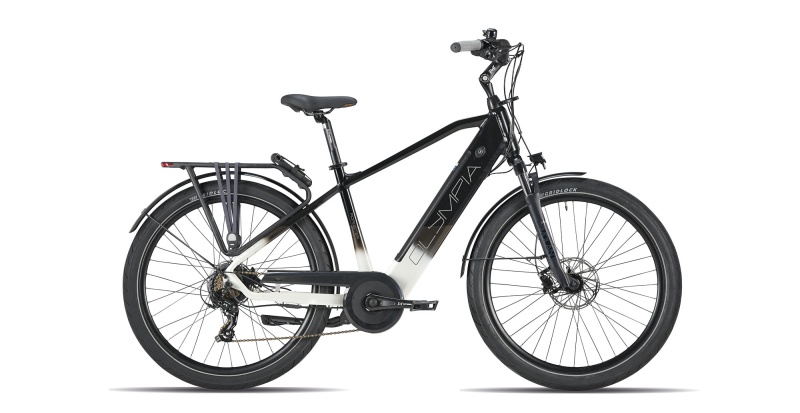 Bicicletta E-Bike Olympia "Roadster 2025 Man 700 “ Batteria 576 Wh Alluminio Donna Colore Nero-Bianca ,NUOVA