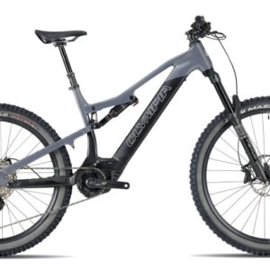 Bicicletta Mtb  E-Bike Olympia Full “ HYSAK 2025 Alluminio Motore Oli Edge 90 Nm Batteria 900 Wh Taglia M-L Silver -Nera Lucida